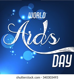 Vector illustration of 1st December World Aids Day background.