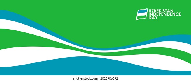 vector illustration of 1st September Uzbekistan Happy Independence Day. Web header or banner design with stylish text 1st September and Abstract ornament Background.