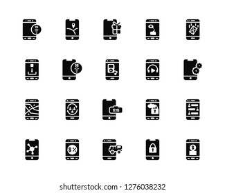 Vector Illustration Of 20 Icons. Editable Pack 2g, Key, Delivery truck, Commerce, Sharing, Email, Music player, Digital clock, Gps, 3g, Gift
