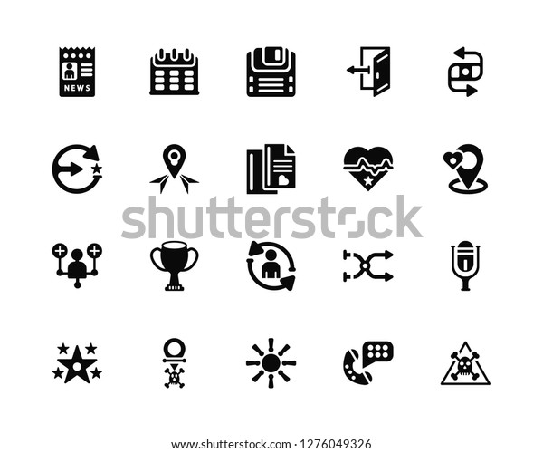 Vector Illustration 20 Icons Editable Pack Stock Vector Royalty