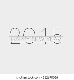 vector illustration of 2015 year 