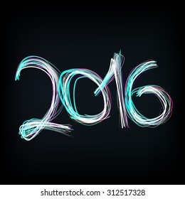 Vector illustration 2016. EPS 10