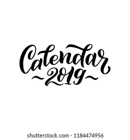 Vector illustration of 2019 calendar cover. For print notebooks, daily planner for companies and private use. Organizer and Schedule, diary, planner cover page template