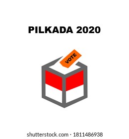 vector illustration of 2020 regional elections (pilkada).