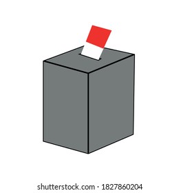 vector illustration of 2020 regional elections (pilkada). Symbol.