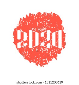Vector illustration of 2020 text design pattern. Happy New Year and happy holidays with presents and love.