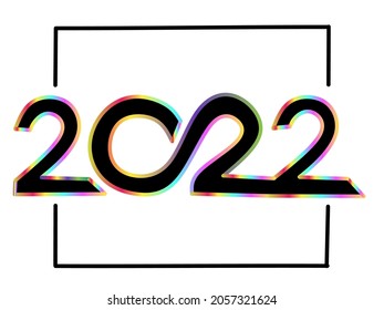 Vector illustration of 2022 graphics perfect for welcoming the new year