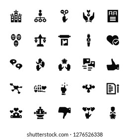 Vector Illustration Of 25 Icons. Editable Pack City, Choice, Bad, Gauge, Competitive, Check, Speech bubble, Hand, Molecule, Diagram, Teamwork