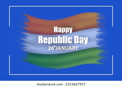 vector illustration of 26 January Happy Republic Day of India background