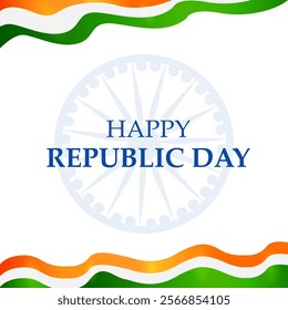 vector illustration of 26 January Happy Republic Day of India background