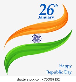 Vektorgrafik vom 26. Januar Happy Republic Day of India Hintergrund