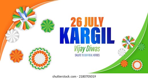 VECTOR ILLUSTRATION FOR 26 JULY VIJAY KARGIL DIWAS MEANS 26 JULY KARGIL 