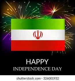 Vector illustration of 26 October Iran Independence Day Celebration Background.