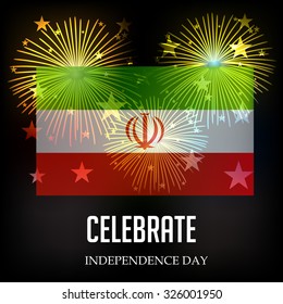 Vector illustration of 26 October Iran Independence Day Celebration Background.
