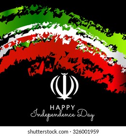 Vector illustration of 26 October Iran Independence Day Celebration Background.