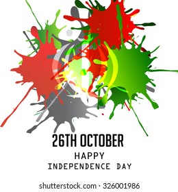 Vector illustration of 26 October Iran Independence Day Celebration Background.