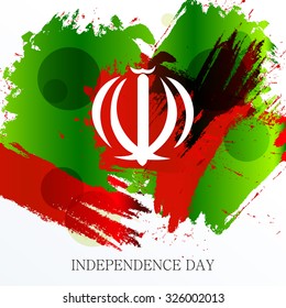 Vector illustration of 26 October Iran Independence Day Celebration Background.