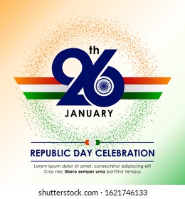 Vector Illustration Of 26th Of January, Republic Day Celebration Of India