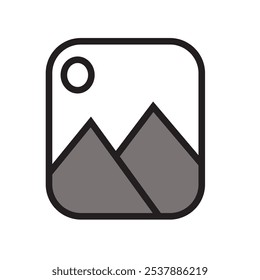 ilustração vetorial do design de imagem de ícone 2D.