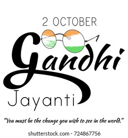 ?reative vector illustration for 2nd October Gandhi Jayanti with nice and beautiful design.