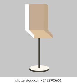 ilustración vectorial de diseño de silla 3 dimensiones