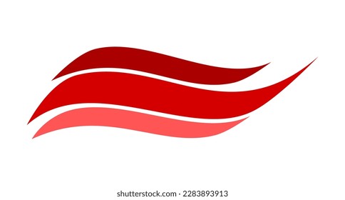 Vector illustration of 3 streamline icon on white background.