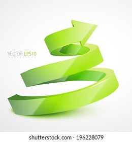 vector illustration of 3d arrow 