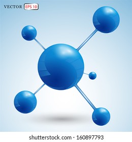 Vector illustration of 3d background