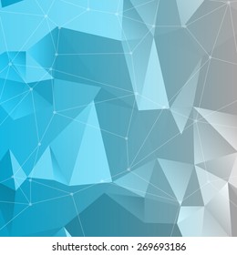 Vector illustration with 3D background and lines