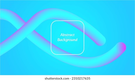 Ilustración vectorial del fondo del fluido abstracto 3d azul en el diseño moderno para afiches, banner, pantalla y volante