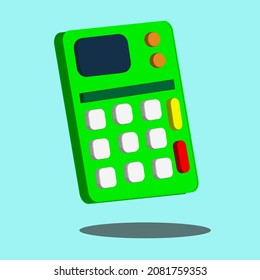 Vector illustration of 3D calculator icon. Suitable for all your business needs.