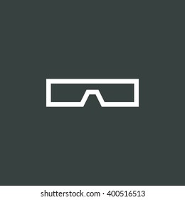 Vector illustration of 3d glass icon. Premium quality web icon