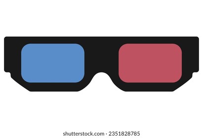 Vector illustration of 3D Glasses
