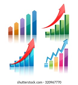 Vector illustration of 3d graph