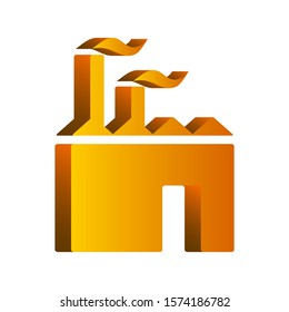 Vector illustration. 3d icon isolated on white background. Map Icon. Location Icon. Industry icon.