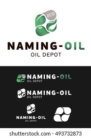 Vector illustration. 3d logo. Set of logos for easy use.