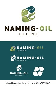 Vector illustration. 3d logo. Set of logos for easy use.