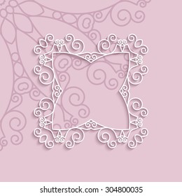 Vector illustration of 3d monogram.