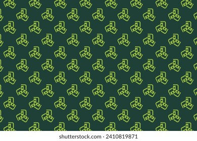 Vector illustration of 3D ornamental triangle motif pattern for wallpaper.