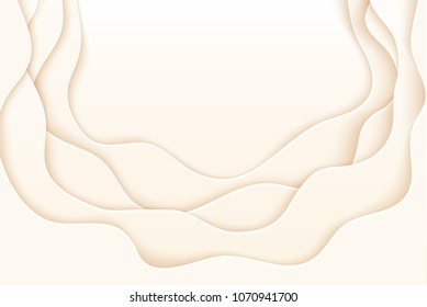 Vector illustration of 3d paper art background.Template for your design
