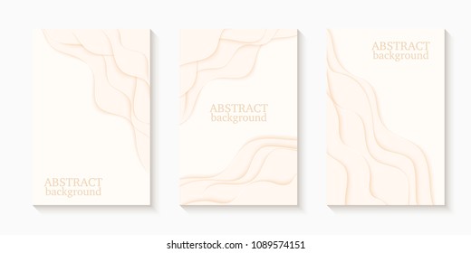Vector illustration of 3d paper art background.Template for your design