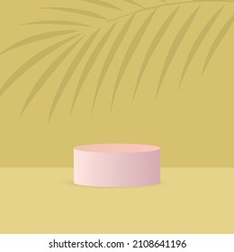 Vector illustration of 3d podium for display of beauty products, fashion, shoes and other product brochures. to show 3d cosmetic products. Show off the stage on the podium