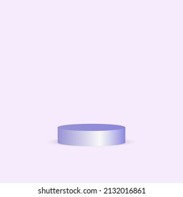 Vector illustration of 3d podium for product display on white background. suitable for beauty products, fashion, shoes and other product brochures