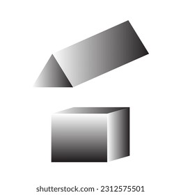 3D-Vektorgrafik-Form, geeignet für Ihr Design