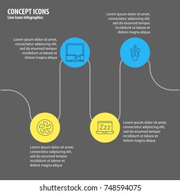 Vector Illustration Of 4 Computer Icons. Editable Pack Of Laptop, Gadgets, Usb Icon And Other Elements.