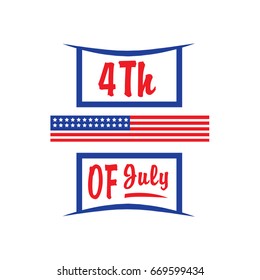 Vector illustration for the 4 Th of July, the independence day of the United States,