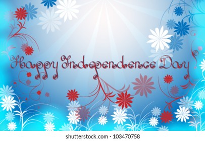 Vector illustration of 4th July, the Independence Day