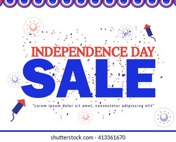 Vector illustration of 4th of july independence day.