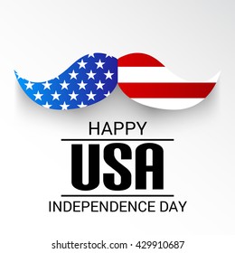 Vector illustration of 4th of july independence day.