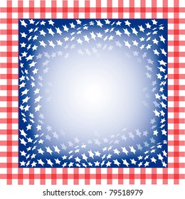Vector Illustration for the 4th of July Independence. Square background.